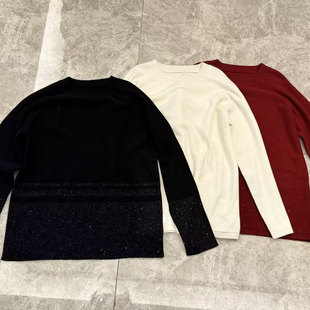 羊毛金银丝线毛衣 BARRIFAIT