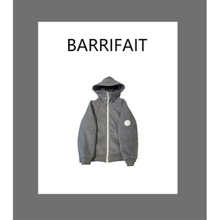 连帽插肩羊毛呢内胆加棉棒球服外套 百搭时尚 BARRIFAIT