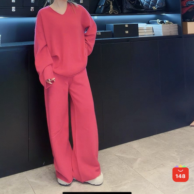 【BARRIFAIT】设计款进口澳洲100%绵羊毛V领毛衣