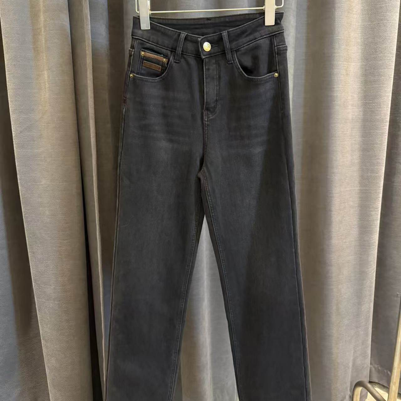 【BARRIFAIT】新款加绒直筒牛仔裤