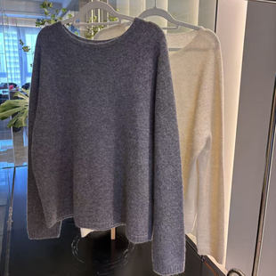 牦牛绒圆领简约毛衣 新款 BARRIFAIT