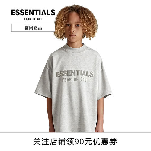 正品FOG童装潮牌字母短袖T恤