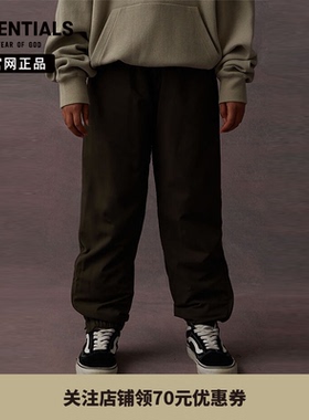 【23年新款】 Fear Of God Essentials童装梭织尼龙休闲棉裤