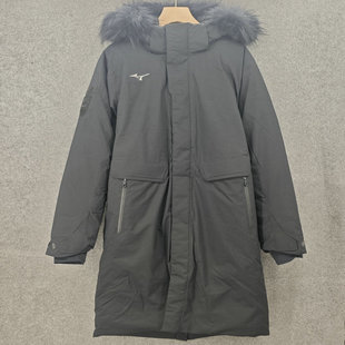 Mizuno美津浓 男子韩国制长款鹅绒200克厚实羽绒服32YE9631原4398