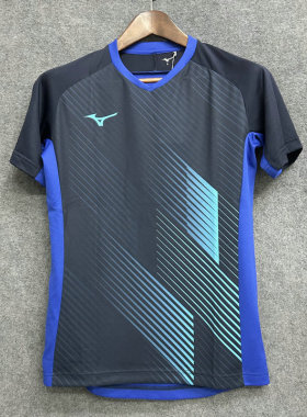 Mizuno美津浓 男子运动短袖V领T恤P2MA0041 原398