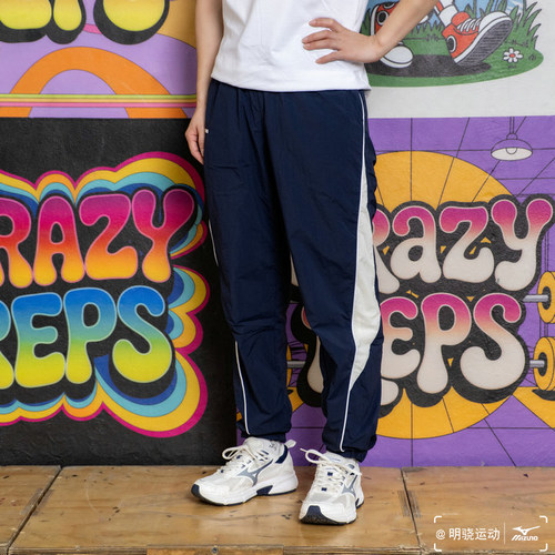 女子休闲透气梭织运动长裤