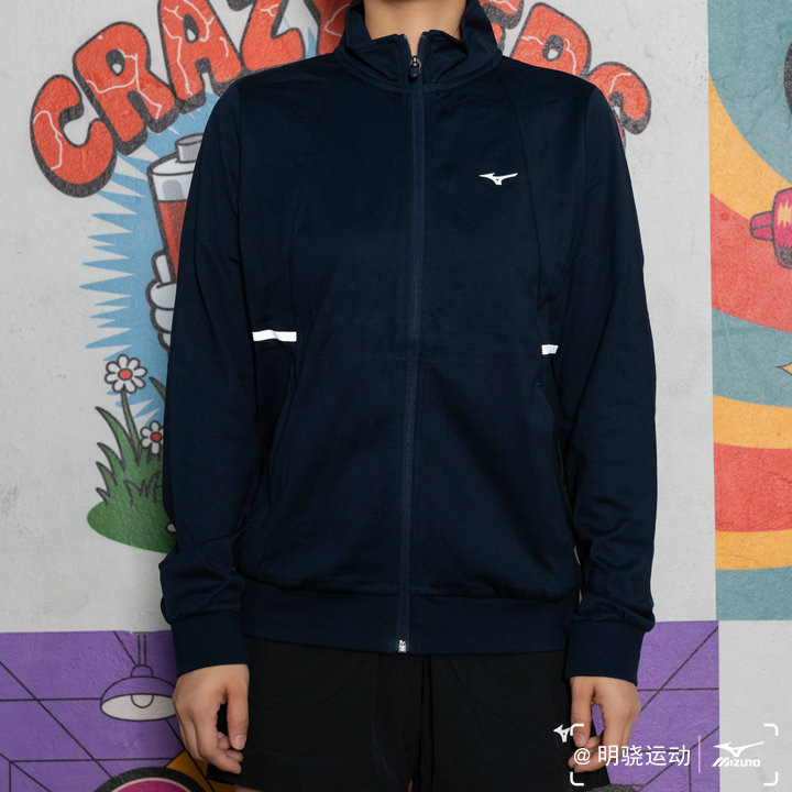 特价美津浓女子运动纯棉拉链外套