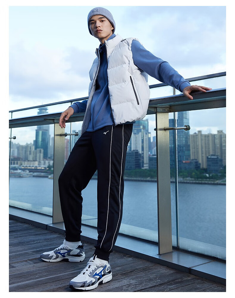 特价美津浓男子羽绒防风防水马甲