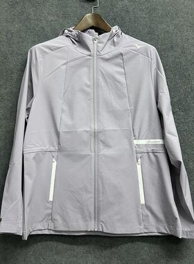 Mizuno/美津浓  女式紫色连帽梭织防水夹克K2CE25U1 原998