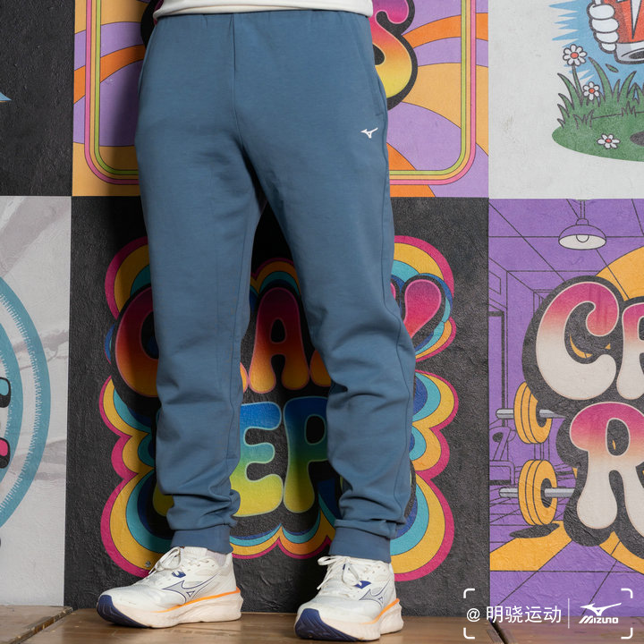 Mizuno美津浓男子针织休闲合体束脚卫裤长裤 K2CD15A2 原648