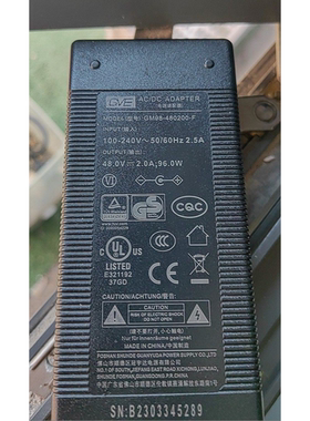 适用GVE冠宇达GM98-480200-F电源适配器48V2A充电器监控录像机