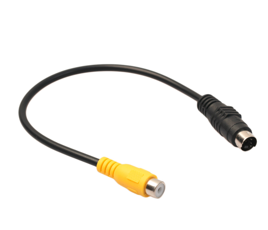 S端子公转AV母连接线 4针转莲花母线 S-video转AV视频线