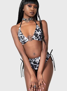 【Killstar】非现货 暗黑系哥特风NERISSA泳衣性感沙滩修身游泳衣