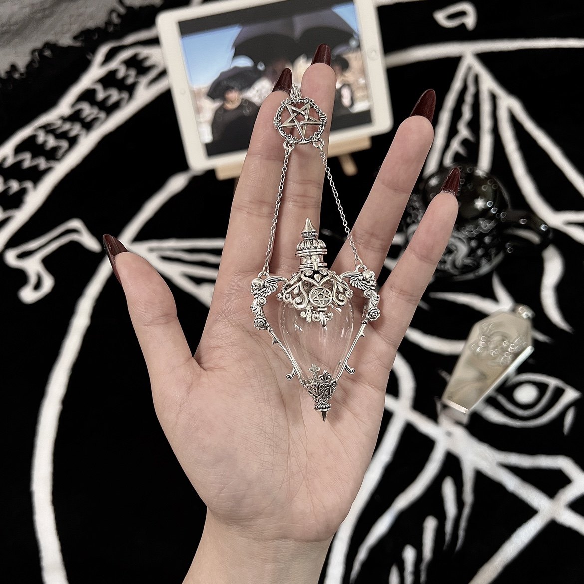 KILLSTAR暗黑系哥特风玻璃项链女巫的魔药瓶可装入你的香水和血液