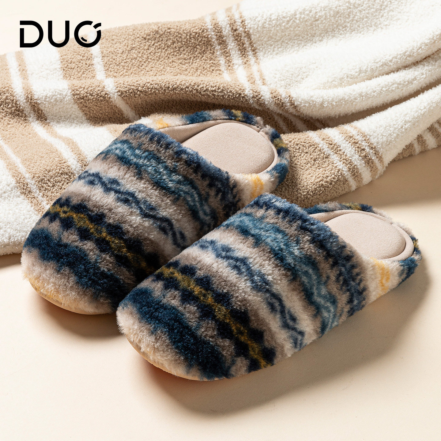 日式2025新款秋冬季静音家居棉拖鞋男轻便透气木地板软底无声拖鞋,流行男鞋,一字拖,淘宝优惠券,粉丝福利购,淘宝优惠卷