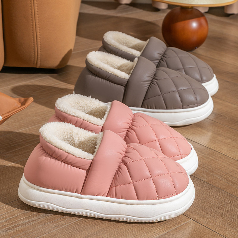 厚底棉鞋女士冬季2023新款室内