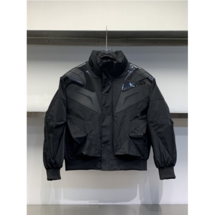 白鹅绒机能风多裁片立领羽绒服美式 设计师款 25冬季 夹克男 独处