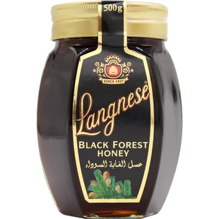 琅尼斯黑森林蜂蜜松树蜂蜜德国原装进口天然黑色低甜蜂蜜500g