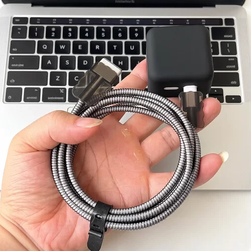 适用苹果MacBook Air M4 35W充电器外壳M5 40W数据线保护套线绕绳
