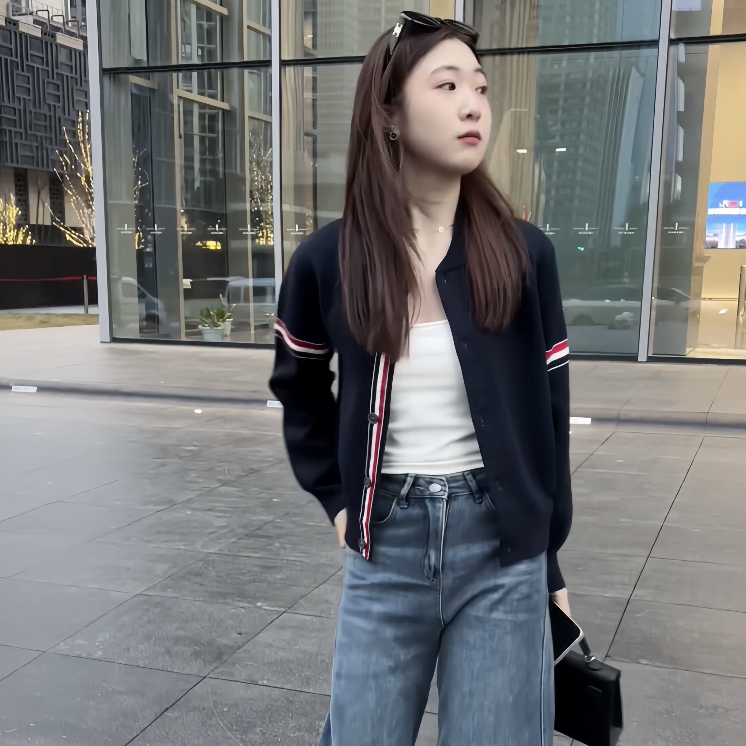 超火小个子长袖针织开衫女士2025春季新款爆款洋气百搭毛衣外套潮