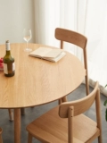 Современный стульчик для кормления из натурального дерева для домашнего использования для стола для еды, скандинавский стиль