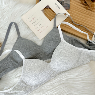 学生收副乳不空杯小胸聚拢内衣女夏薄款 泽衣壹品薄款 小胸内衣