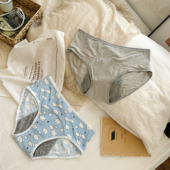 高开叉不勒退TPU防漏生理内裤 月经期防漏高腰透气网眼姨妈生理裤