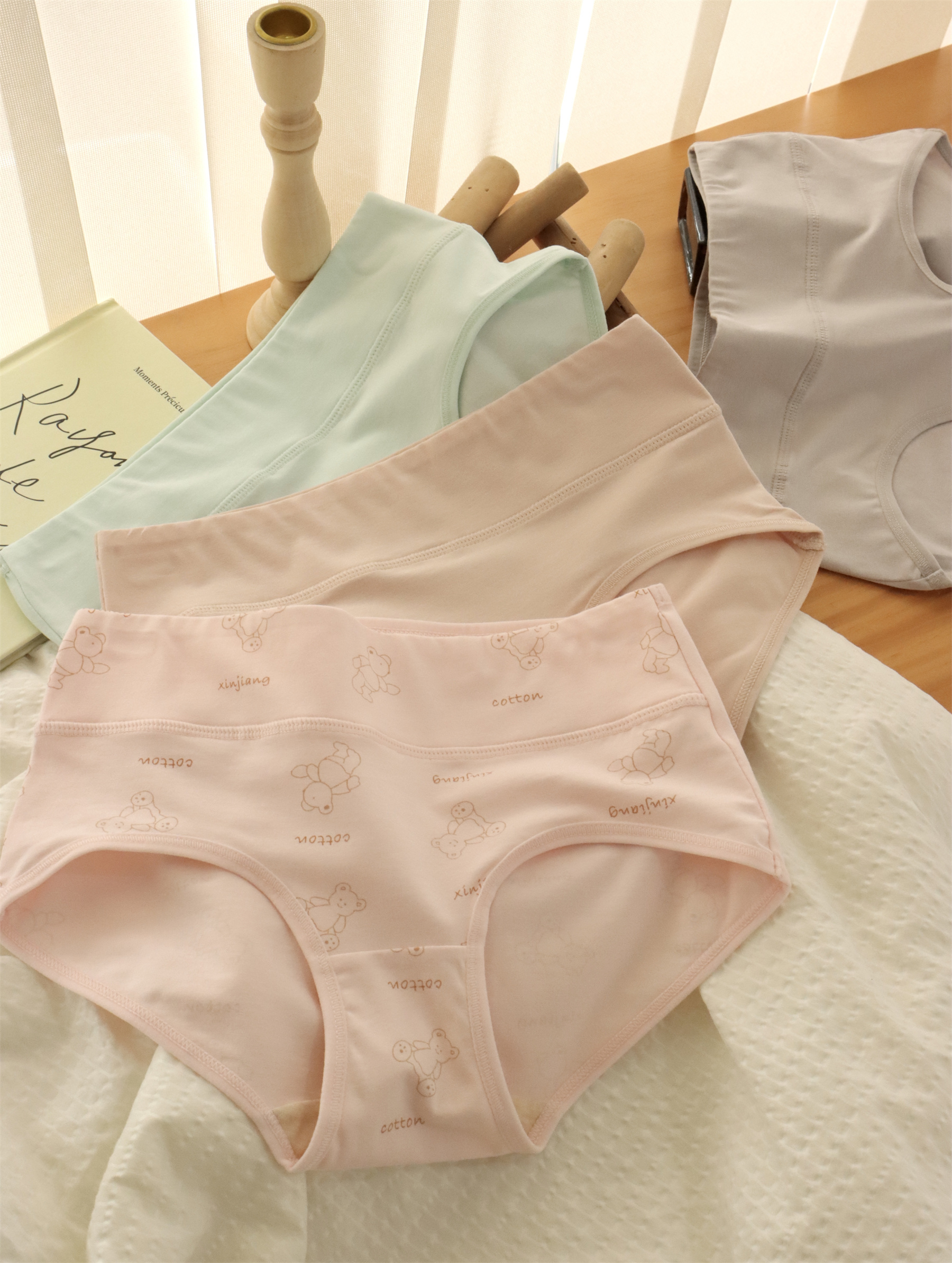 A类新疆棉纯棉包臀抗菌内裤女
