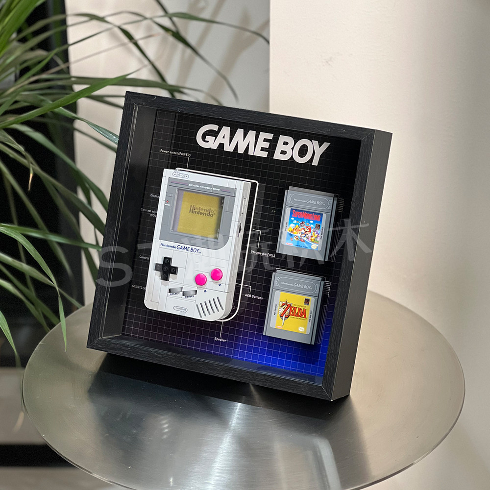 适用于乐高72046GameBoy游戏机亚克力展示盒上墙装裱相框防尘收纳