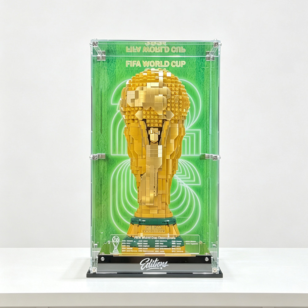 适用于乐高43020世界杯奖杯FIFA大力神杯积木收纳防尘透明展示盒图片