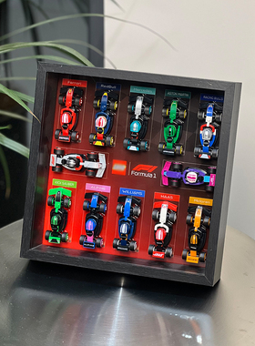 适用于乐高71049抽抽乐F1赛车mini亚克力展示盒上墙相框防尘收纳