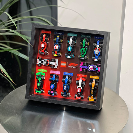适用于乐高71049抽抽乐F1赛车mini亚克力展示盒上墙相框防尘收纳