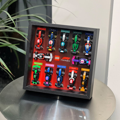 适用于乐高71049抽抽乐F1赛车mini亚克力展示盒上墙相框防尘收纳
