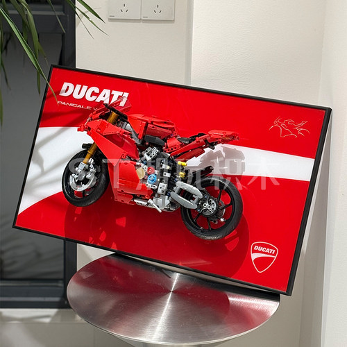 适用于乐高42202杜卡迪42159雅马哈42130宝马摩托车积木上墙相框