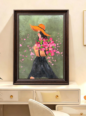 《赴花事》立体轻奢复古现代装饰画