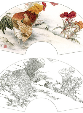花鸟工笔画白描底稿临衍达葡萄
