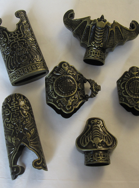 龙泉市太极刀剑 宝剑配件合金材质剑装青古铜色蝙蝠剑龙剑 厂家直