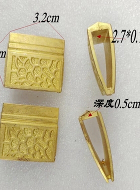 龙泉刀剑黄铜配件日式刀夹黄铜刀簇武士剑装具太极剑剑簇