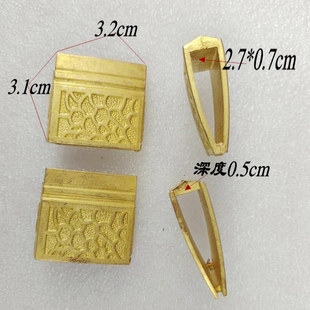 龙泉刀剑黄铜配件日式刀夹黄铜刀簇武士剑装具太极剑剑簇