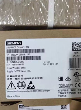 议价6SL3244-0BB12-1FA0G120 控制单元6SL32440BB121FA0