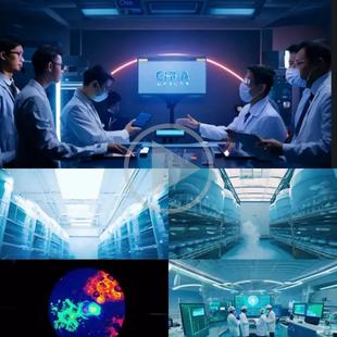 高清中国生物科技实验室研发医药学基因检测工程试验记录视频素材