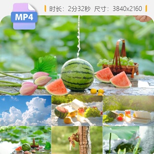 高清夏日阳光小暑大暑荷花叶塘倒影蓝天白云蜻蜓蝴蝶空镜视频素材