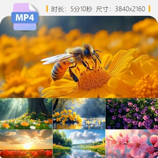 高清春暖花开那英唯美小清新玫瑰鸟语花香浪漫生机盎然晚视频素材