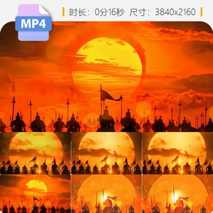 高清古代战争凯旋而归军队出征金戈铁马边关英雄荣耀视频素材