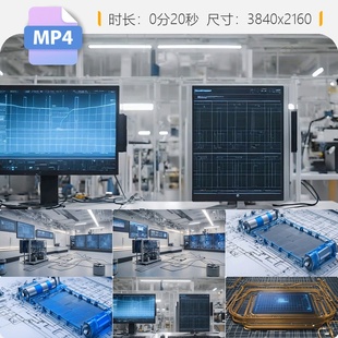 高清动力锂电池实验室技术革新能量密度循环寿命安全性正视频素材
