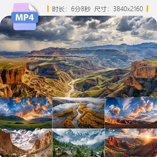 高清新疆喀什舞乐风光航拍合集那拉提草甸青山绿水沙漠雪视频素材