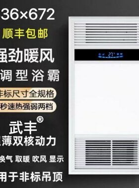 336x672集成吊顶嵌入式风暖浴霸