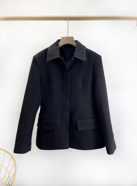 VANE翻领收腰显瘦呢子外套2025冬装新款韩版百搭大衣25366-25368