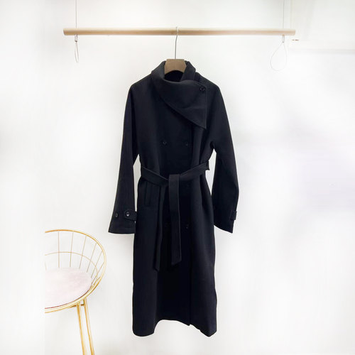 VANE中长款不规则领外套