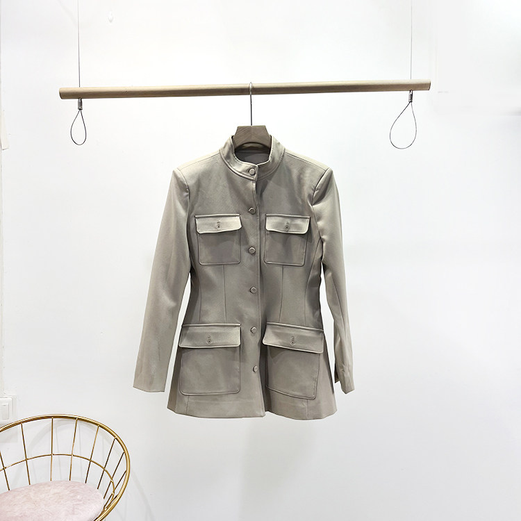 VANE韦恩小众设计立领收腰西装2025秋装新款韩版时尚百搭显瘦外套